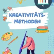 Illustriertes Poster mit dem Titel „KREATIVITÄTS-METHODEN“. Es zeigt eine Person, die mit einem großen Stift zeichnet, umgeben von verschiedenen Kreativwerkzeugen und Symbolen wie Pinseln, Buntstiften, Büchern, einer Palette und einer Glühbirne. Oben rechts ist ein Diagrammsymbol zu sehen – perfekt für die Durchführung lebendiger Meetings mit dynamischer Moderation. Illustriertes Poster mit dem Titel „KREATIVITÄTS-METHODEN“. Es zeigt eine Person, die mit einem großen Stift zeichnet, umgeben von verschiedenen Kreativwerkzeugen und Symbolen wie Pinseln, Buntstiften, Büchern, einer Palette und einer Glühbirne. Oben rechts ist ein Diagrammsymbol zu sehen – perfekt für die Durchführung lebendiger Meetings mit dynamischer Moderation.