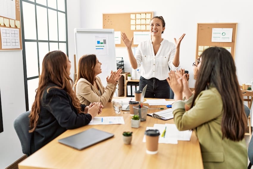 Moderation einer Besprechung im Team